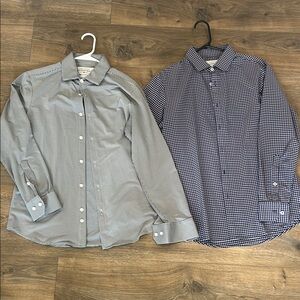 MIZZEN + MAIN Men's Checkered and Solid Shirts Set